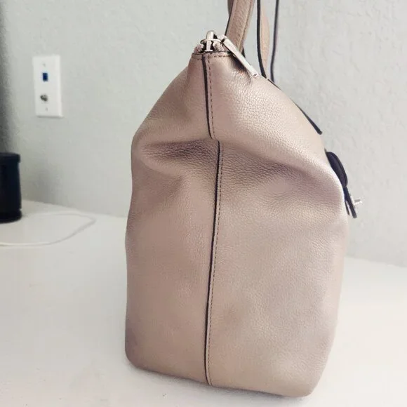 New Coach Taylor Tan Leather Shoulder Bag Purse - Picture 4 of 13